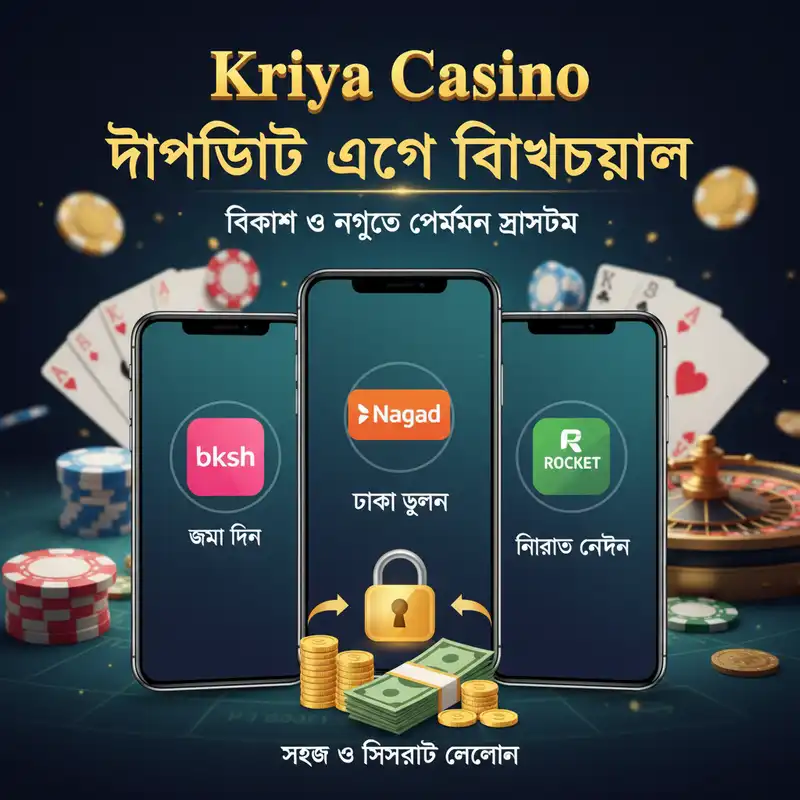 kriya casino পেমেন্ট মেথড বিকাশ নগদ রকেট